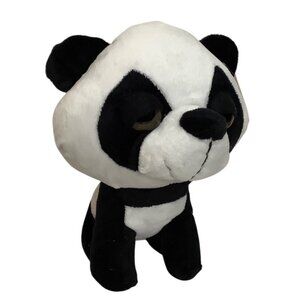 The Original Jungle Snubbies Plush Panda Stuffed Animal Toy 10" Black White NEW